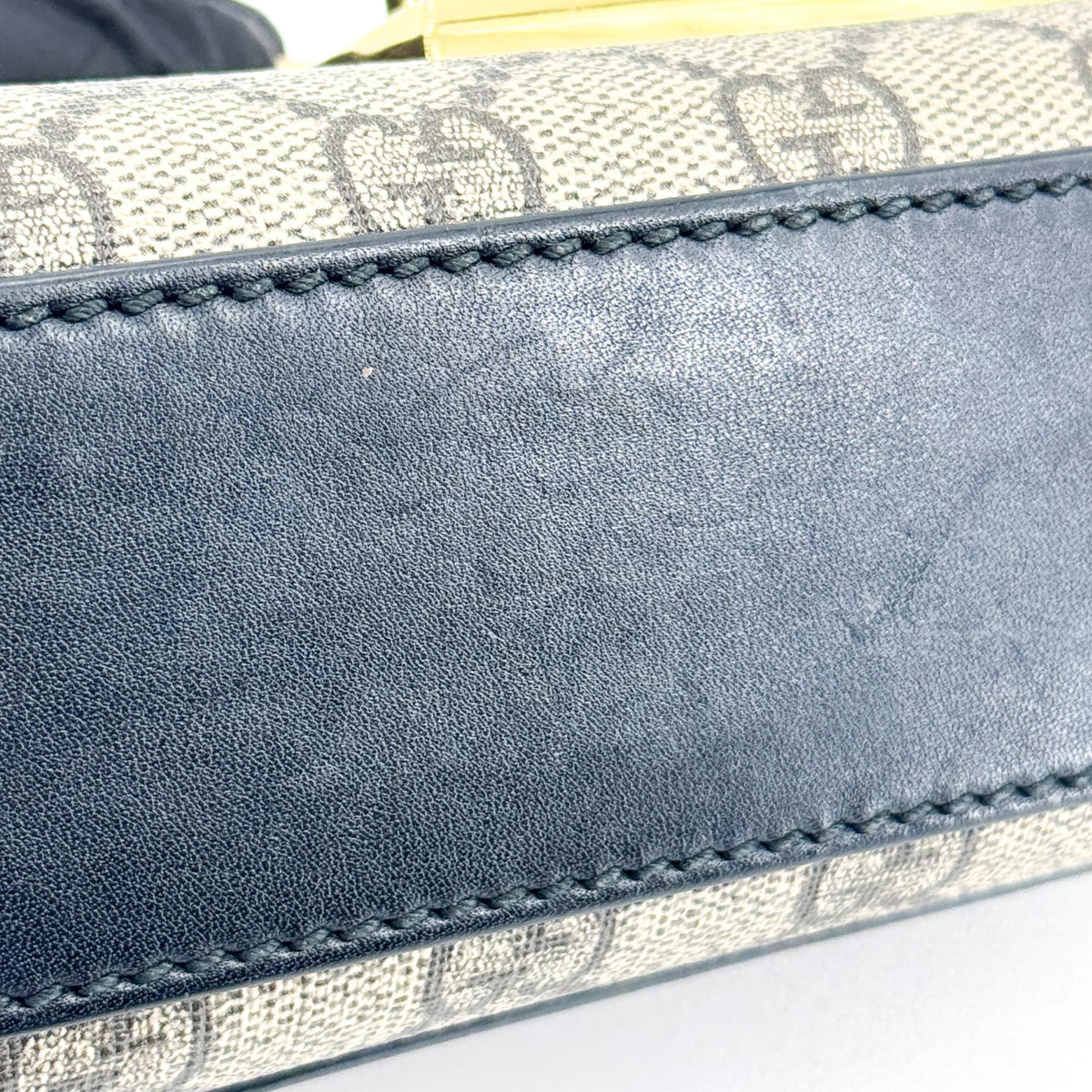 Gucci Padlock Clutch GG Canvas and Leather, Black, Canvas, Clutch