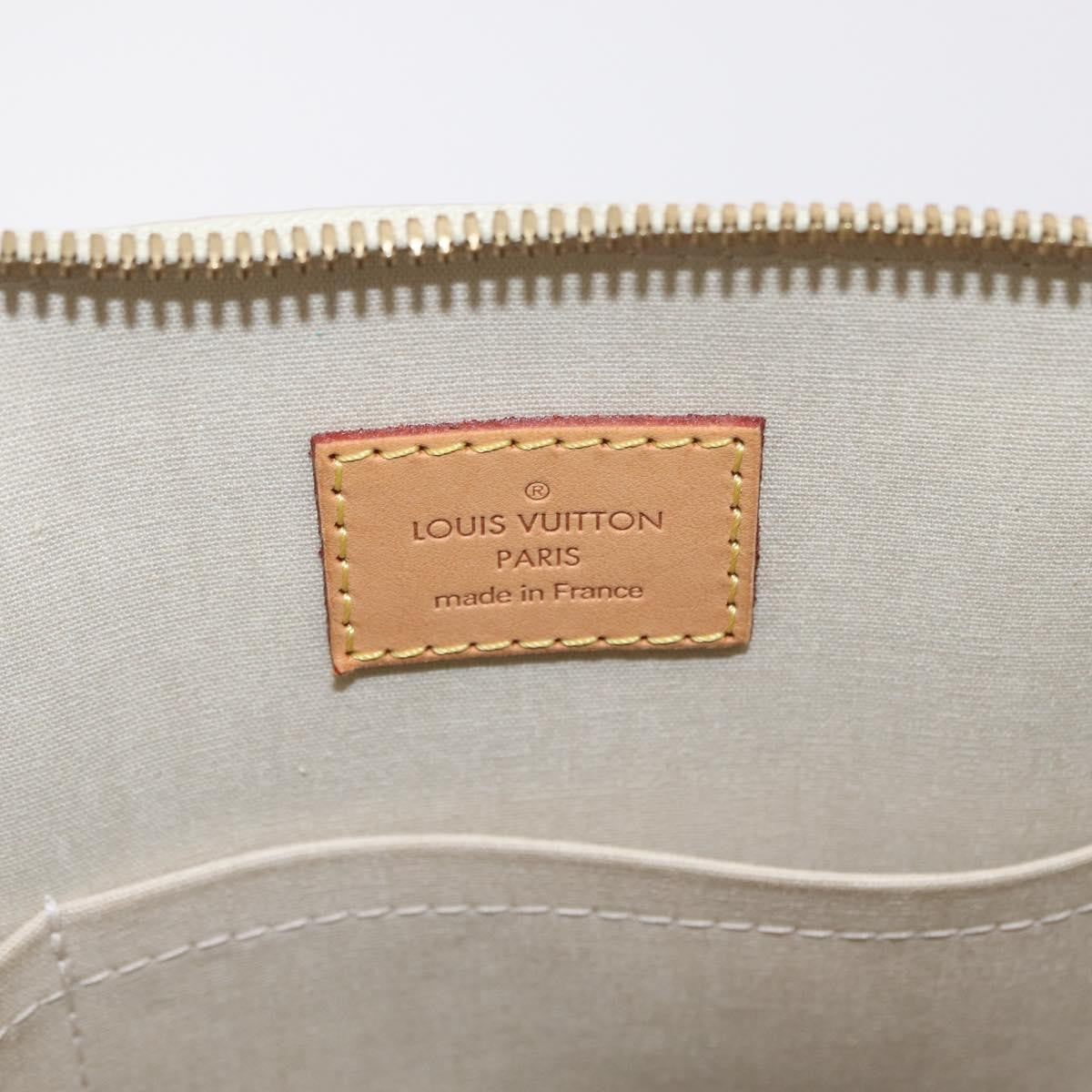 Louis Vuitton Alma Monogram Vernis, Beige, Patent Leather, Handbag