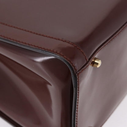 Gucci Diana NM Logo Bamboo Handle Tote Patent leather, Brown, Patent Leather, Tote Bag