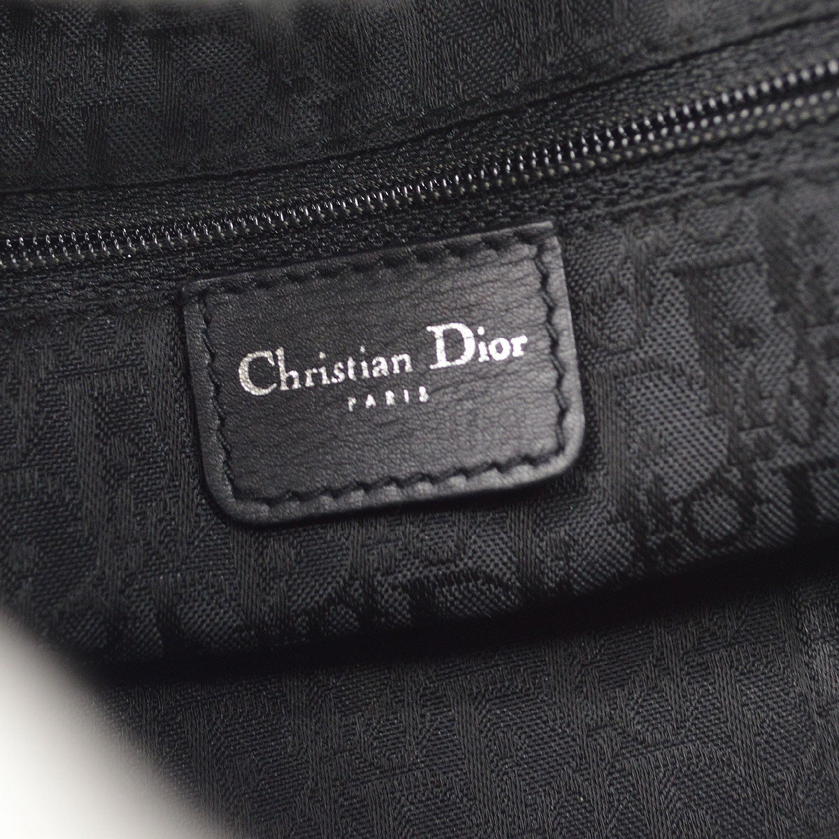 Christian Dior Cannage Leather, Black, Leather, Shoulder Bag
