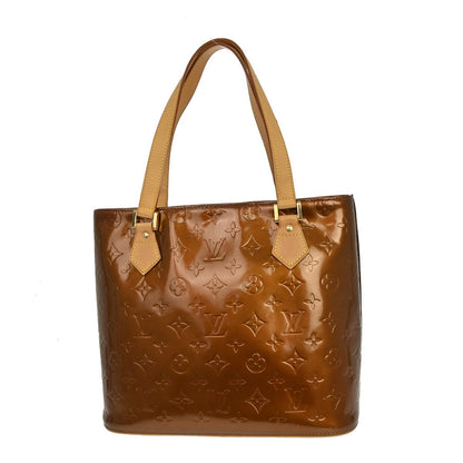 Louis Vuitton Houston Monogram Vernis, Brown, Patent Leather, Tote Bag