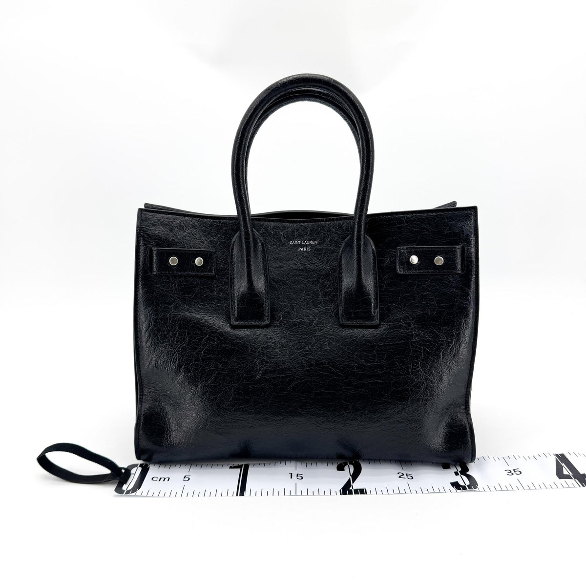 Saint Laurent Sac de Jour Leather, Black, Leather, Handbag