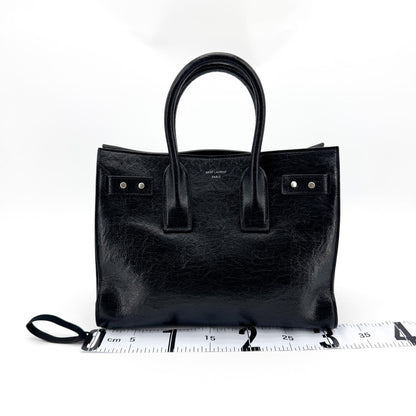 Saint Laurent Sac de Jour Leather, Black, Leather, Handbag