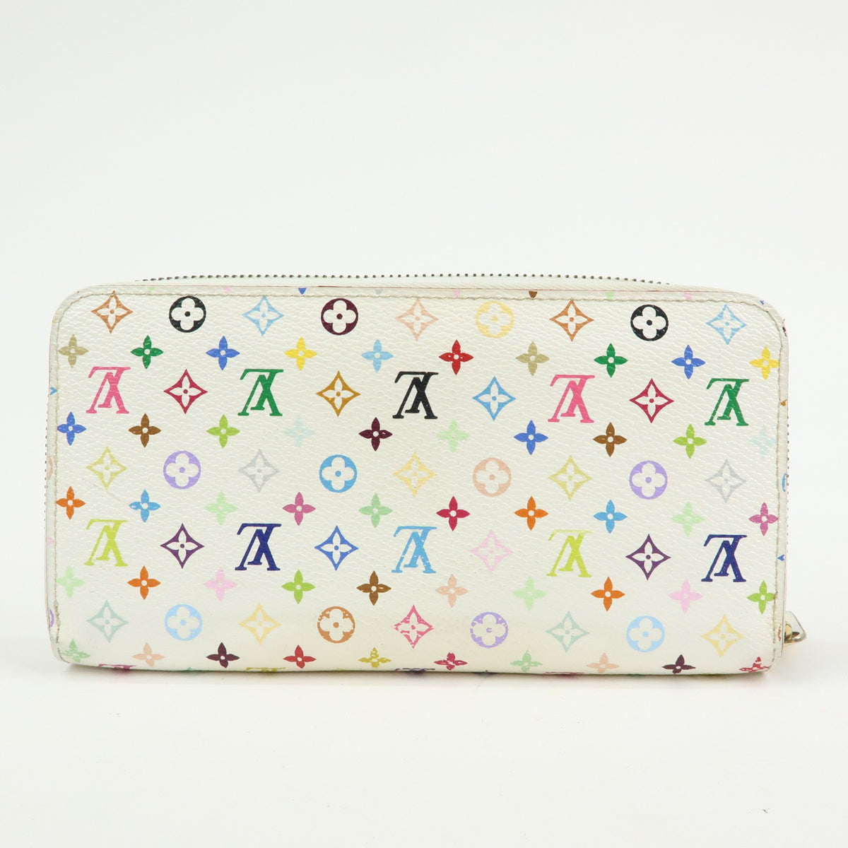 Louis Vuitton Zippy Monogram Multicolor, White, Canvas, Wallet
