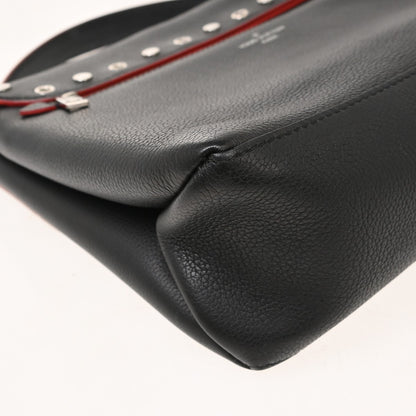 Louis Vuitton Mylockme Studded Leather, Black, Leather, Shoulder Bag