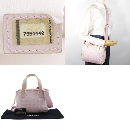 Chanel Travel Line Convertible Satchel Nylon, Pink, Nylon, Handbag