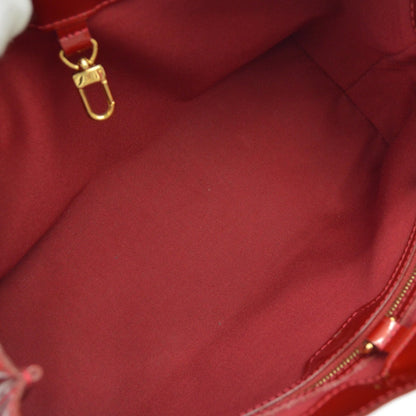 Louis Vuitton Wilshire Monogram Vernis, Red, Patent Leather, Handbag