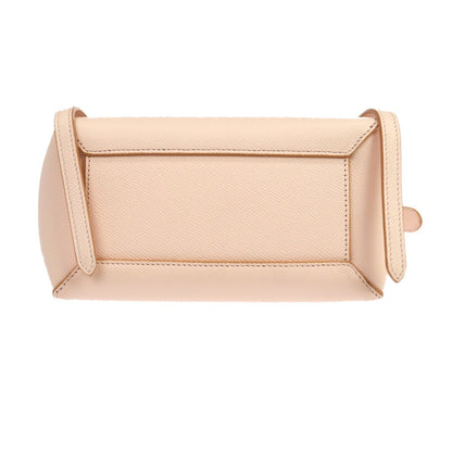 Celine Belt Leather, Pink, Leather, Handbag