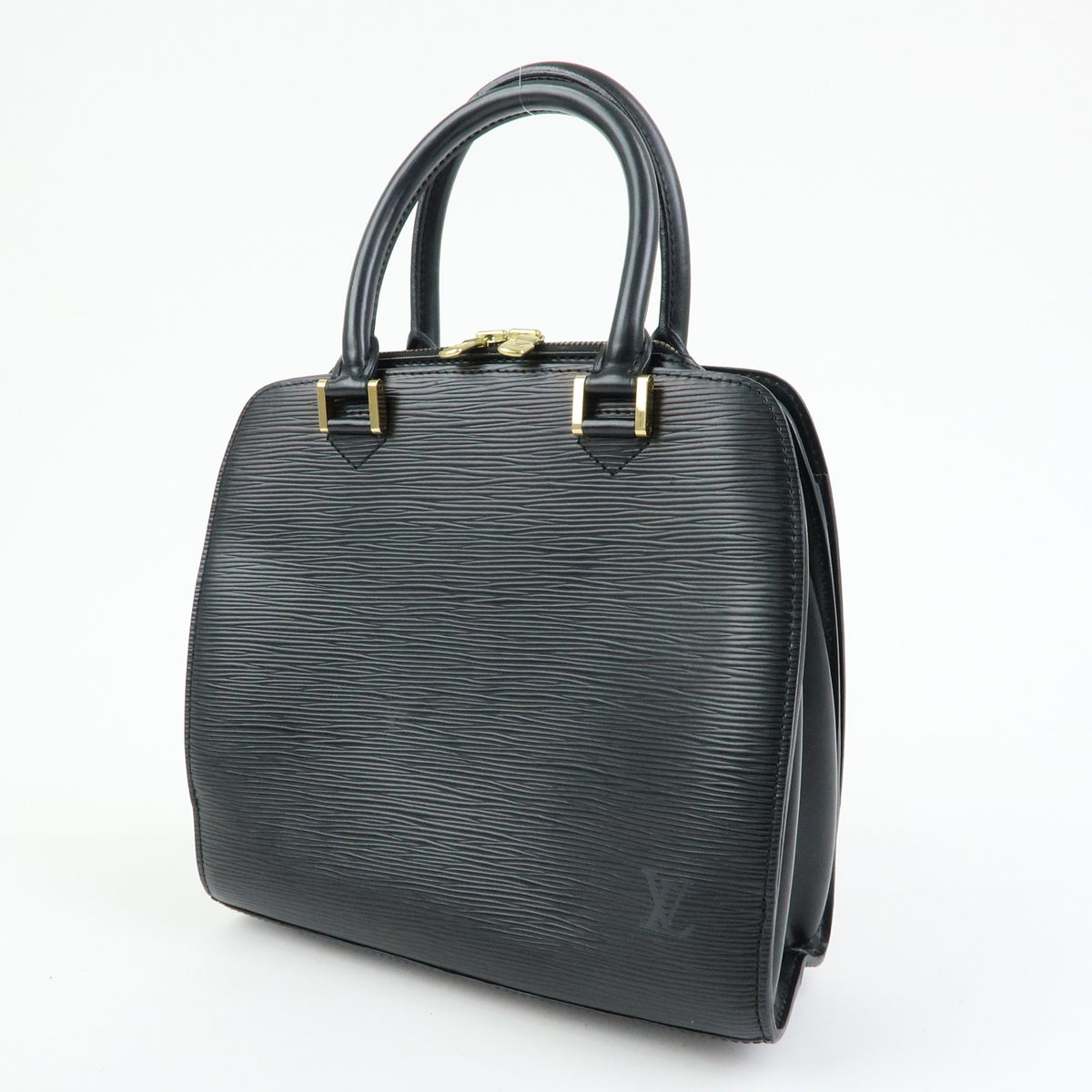 Louis Vuitton Pont Neuf Epi Leather, Black, Leather, Handbag