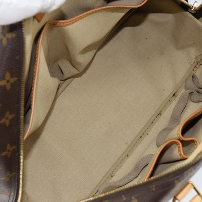 Louis Vuitton Deauville Handbag Monogram Canvas, BROWN, CANVAS, Handbag