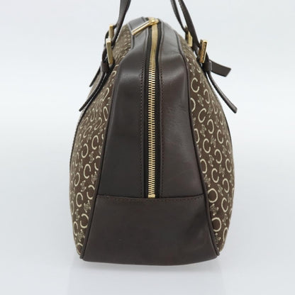 Celine C Macadam Canvas and Leather, Brown, Canvas, Handbag