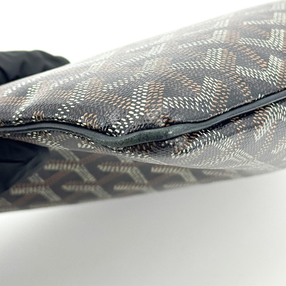 Goyard Senat Zip Printed Coated Canvas, Black, Canvas, Clutch