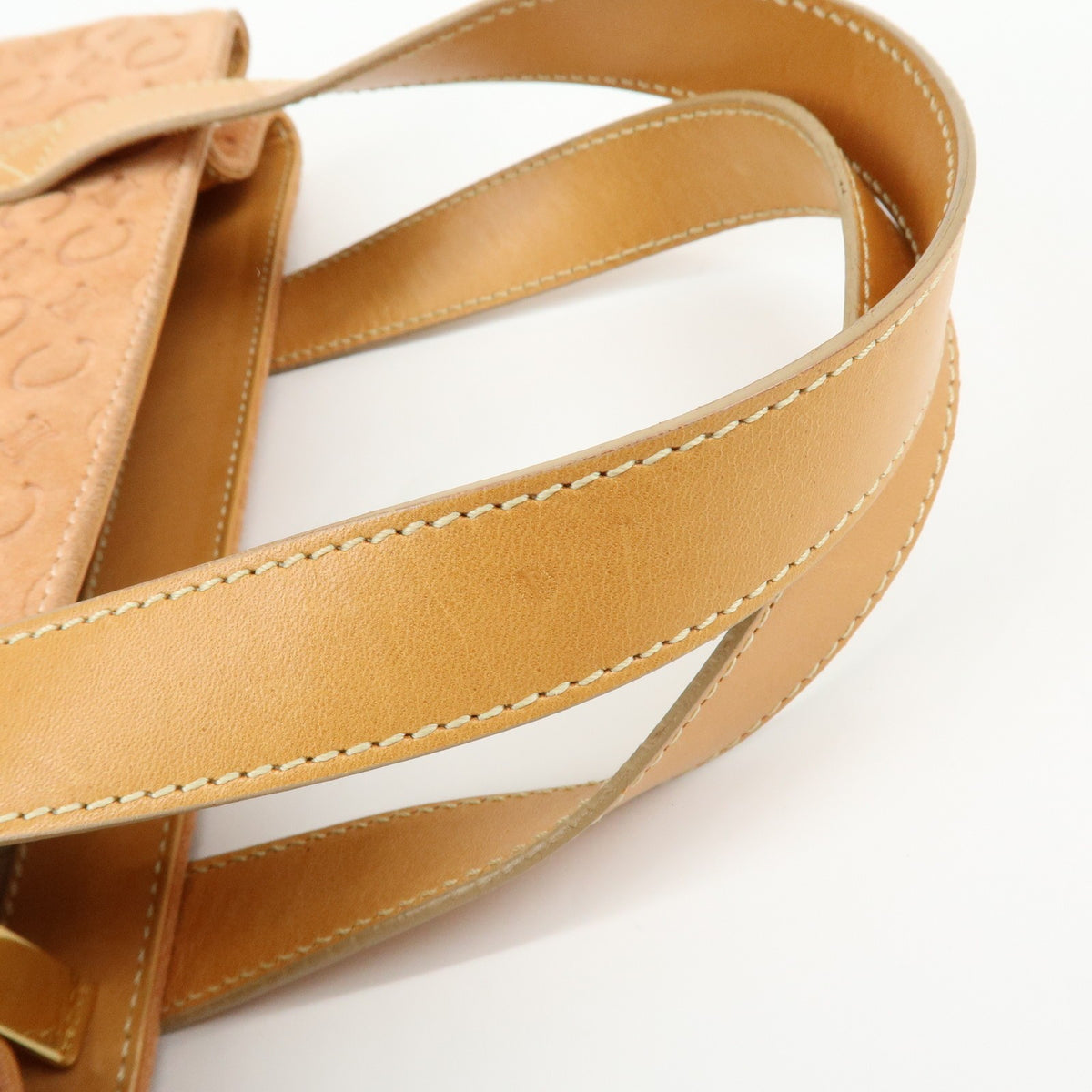 Celine C Macadam Suede, Beige, Suede, Handbag