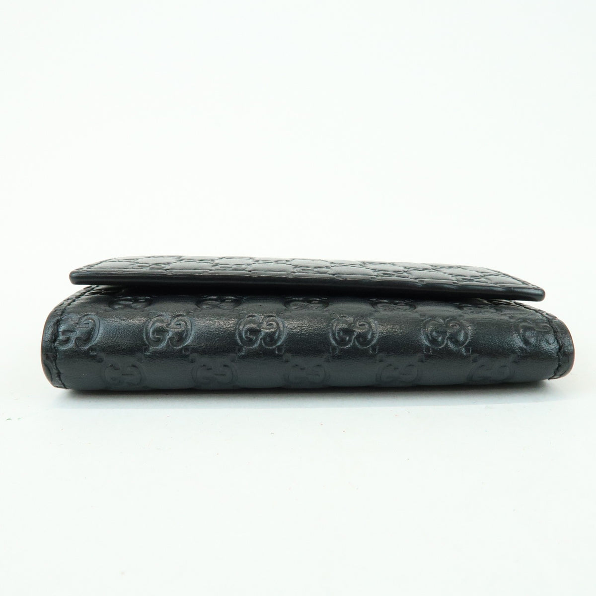 Gucci Flap Card Case Guccissima Leather, Black, Leather, Card Holder