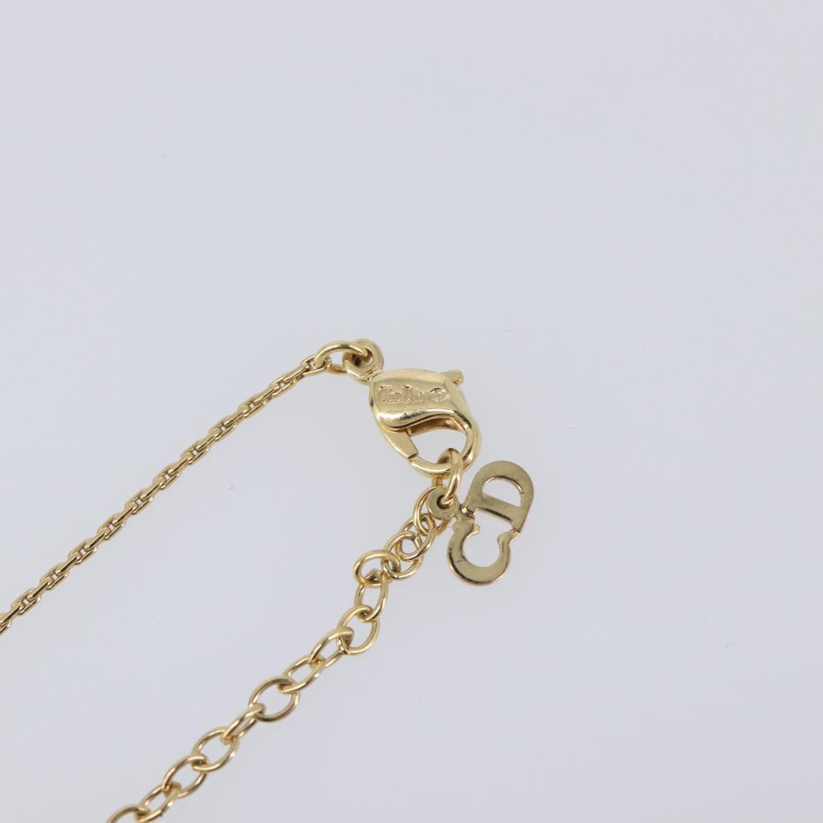 Christian Dior CD Pendant Metal, Gold, Metal, Necklace