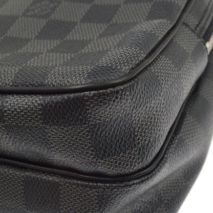 Louis Vuitton Rem Damier Graphite, Black, Canvas, Handbag