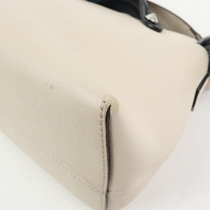 Fendi Selleria By The Way Satchel Leather, Neutral, Leather, Handbag
