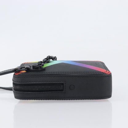 Louis Vuitton Danube Messenger Rainbow Taiga Leather, Black, Leather, Handbag