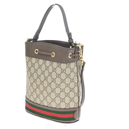 Gucci Ophidia Bucket GG Coated Canvas, Brown, Canvas, Handbag