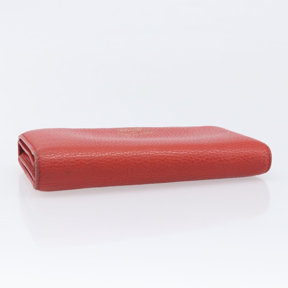 Gucci Swing Wallet on Strap Leather, Red, Leather, Crossbody Bag