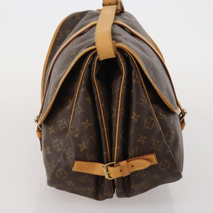 Louis Vuitton Saumur Monogram, Brown, Canvas, Shoulder Bag