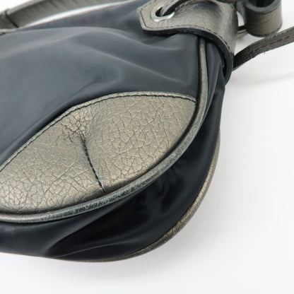 Burberry Shoulder Bag Leather, Black, Nylon, Shoulder Bag