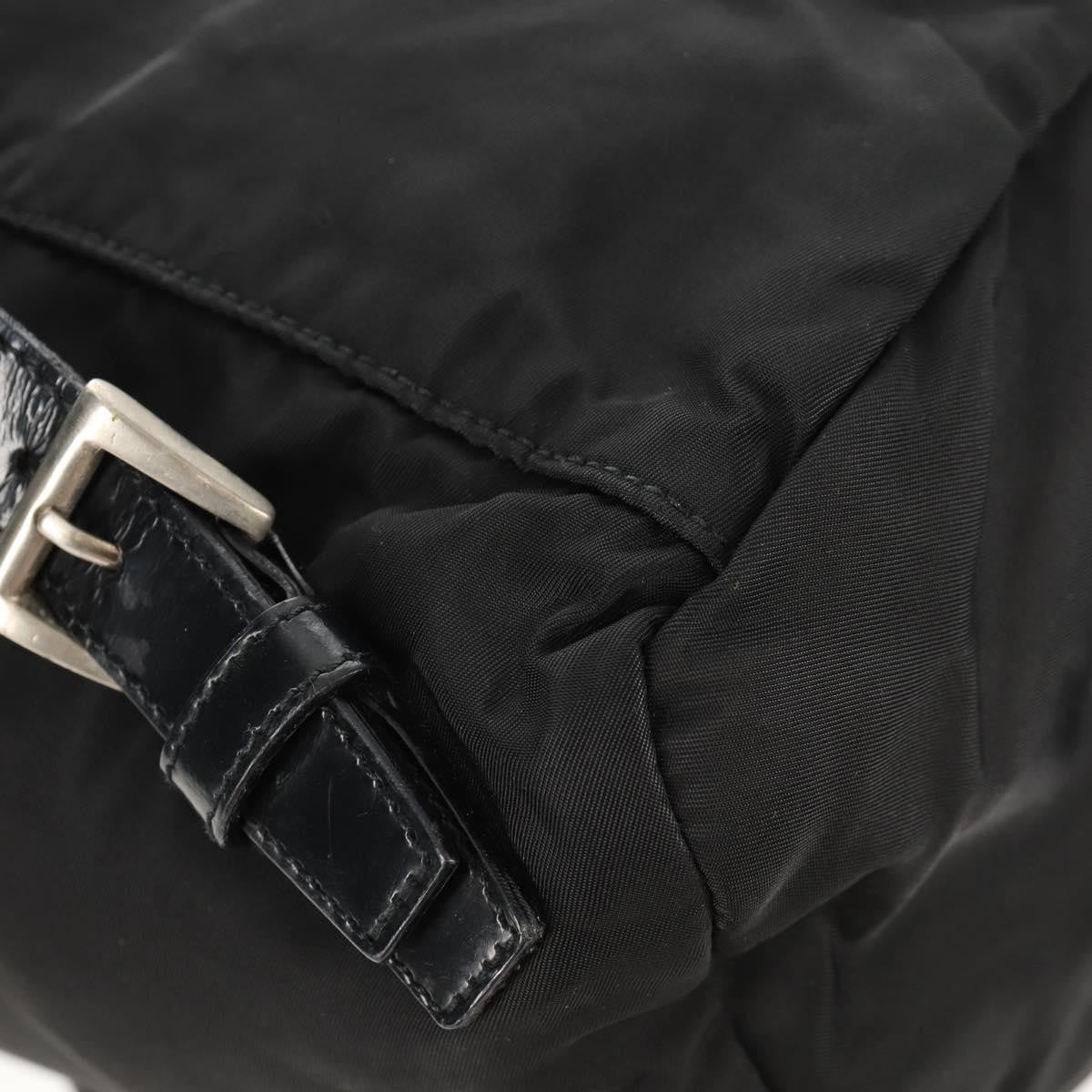 Prada Front Pocket Tessuto, Black, Nylon, Backpack