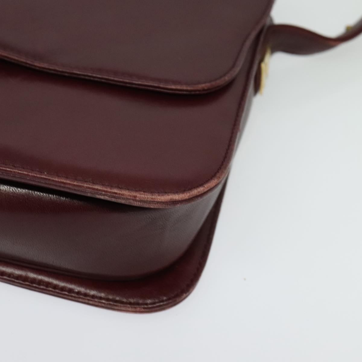 Givenchy Vintage 4G Leather, Burgundy, Leather, Shoulder Bag