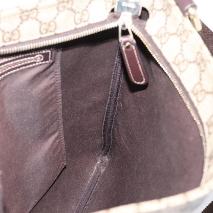 Gucci Zip Top Messenger GG Coated Canvas, Beige, Canvas, Handbag
