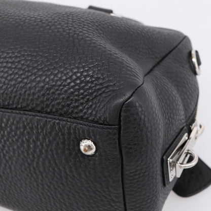 Prada Convertible Zip Satchel Vitello Daino, Black, Leather, Handbag