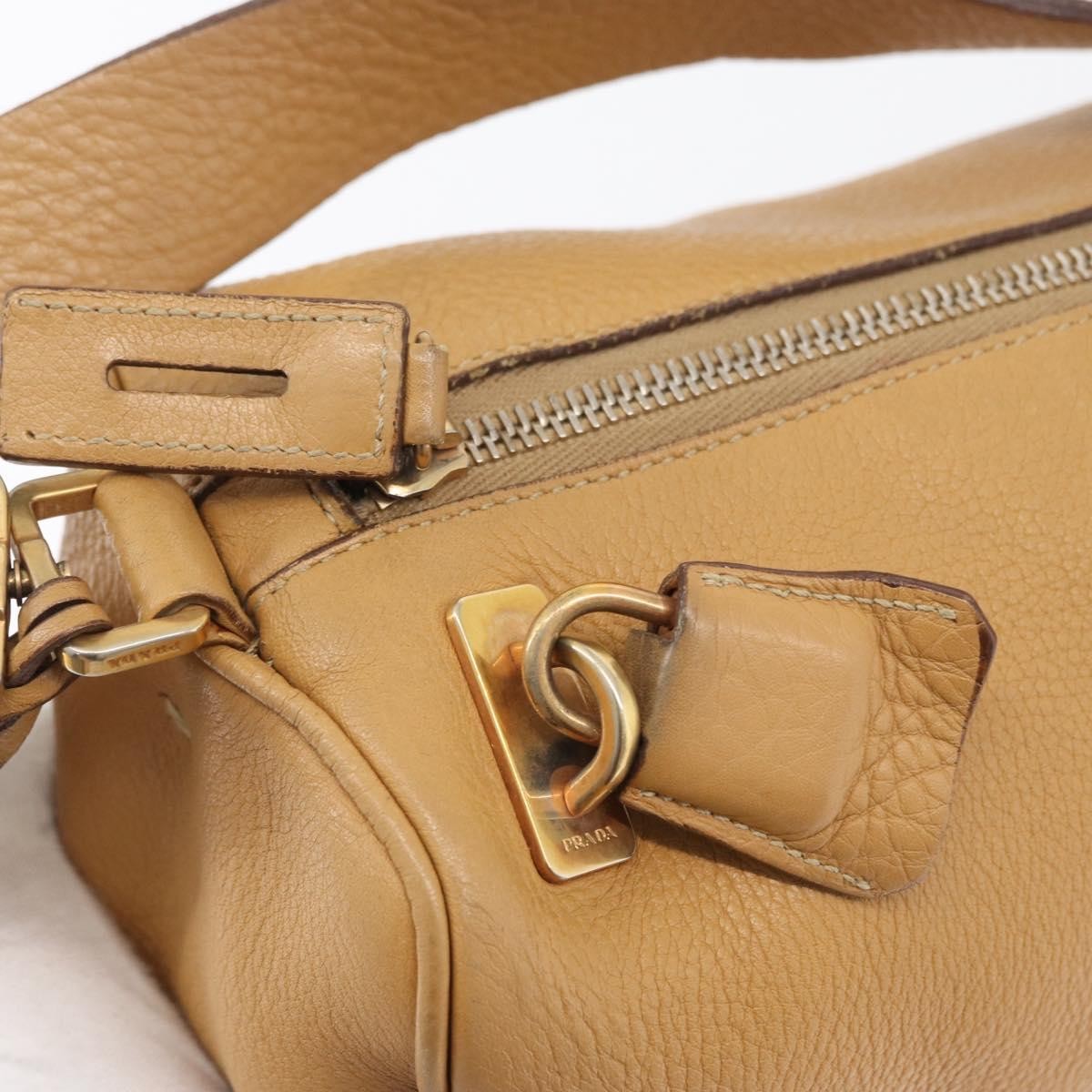 Prada Vintage Leather, Brown, Leather, Shoulder Bag