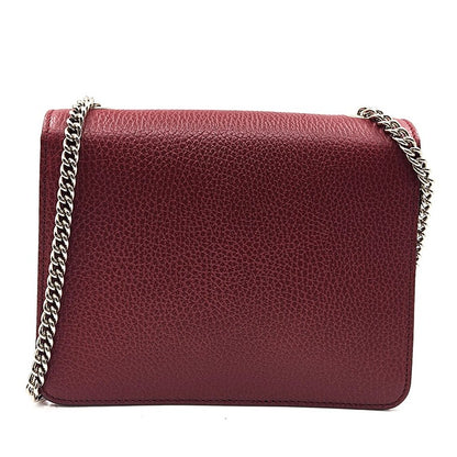 Gucci Interlocking Leather, Burgundy, Leather, Shoulder Bag