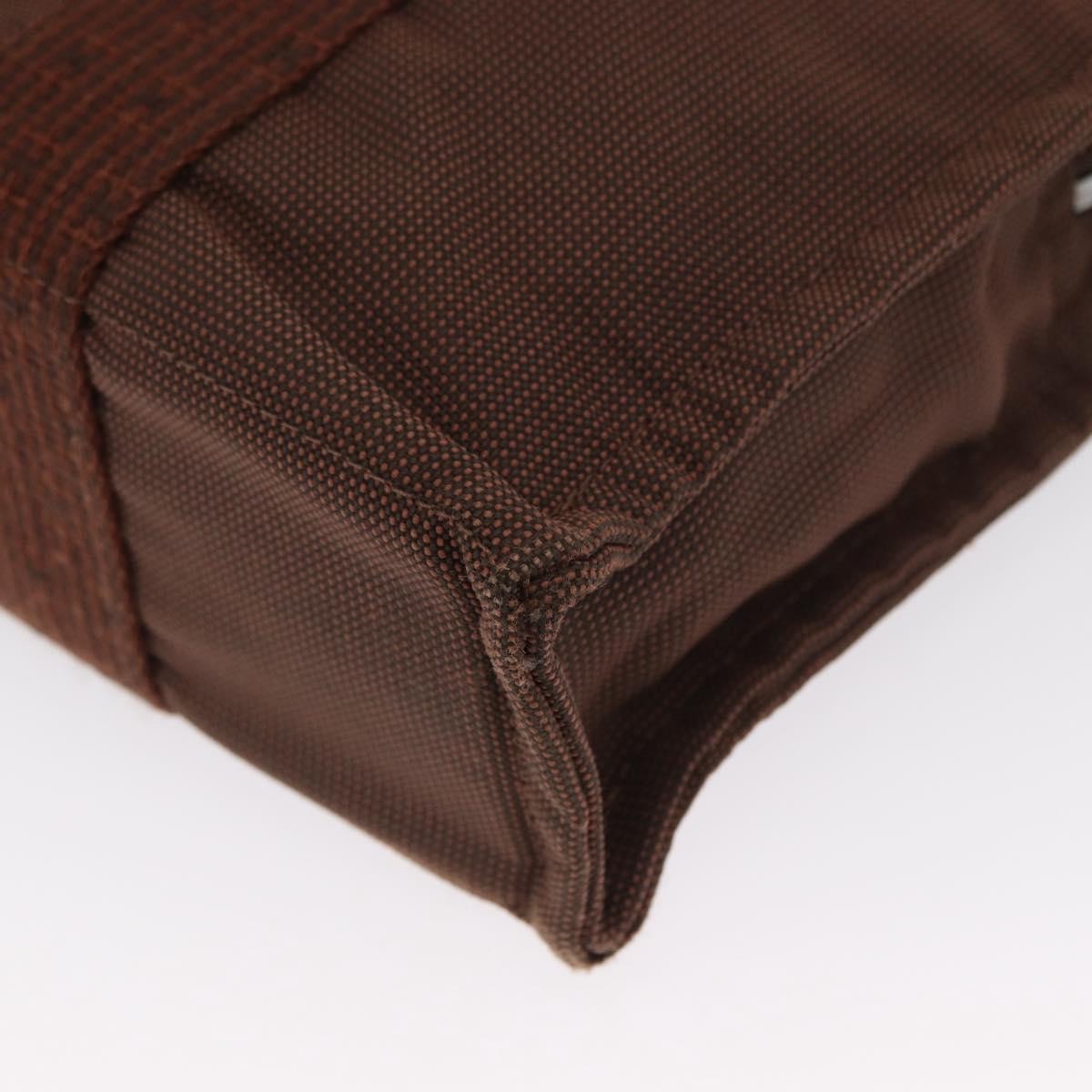 Hermes Fourre-tout Herline Canvas, Brown, Canvas, Tote Bag