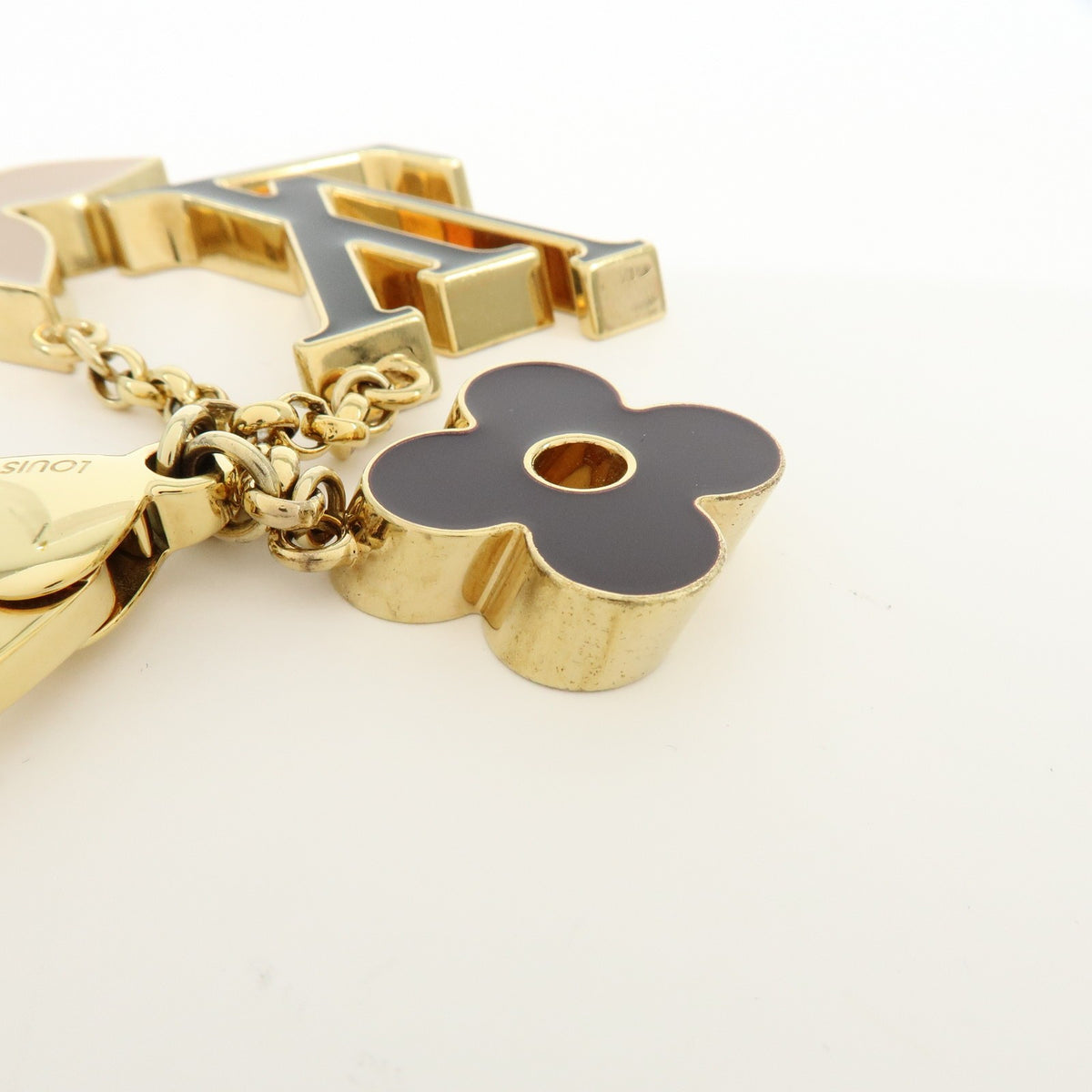 Louis Vuitton Fleur de Monogram Bag Charm Metal, Gold, Metal, Charm