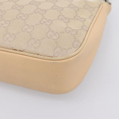 Gucci Bamboo Top Handle GG Canvas, Beige, Canvas, Handbag