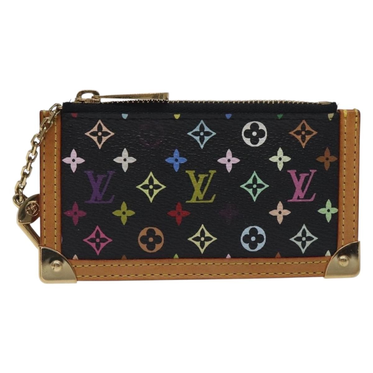 Louis Vuitton Pochette Clés Monogram Canvas, Black, Canvas, Wallet