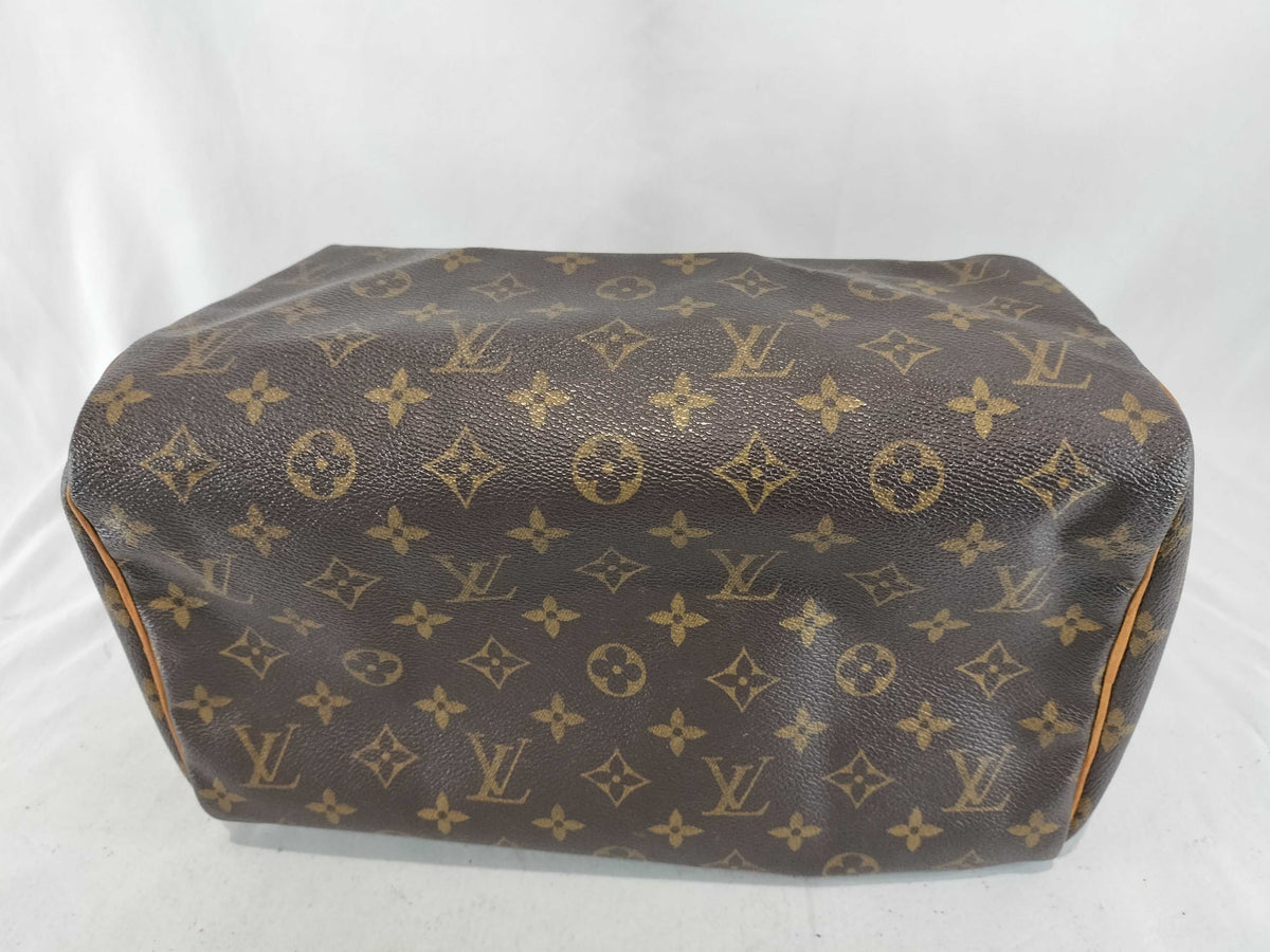 Louis Vuitton Speedy Monogram Canvas, Brown, Canvas, Handbag