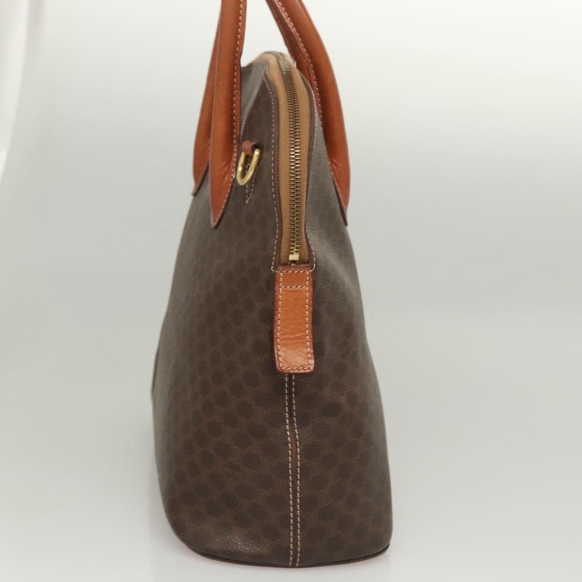Celine Macadam Macadam with leather, Brown, Canvas, Handbag
