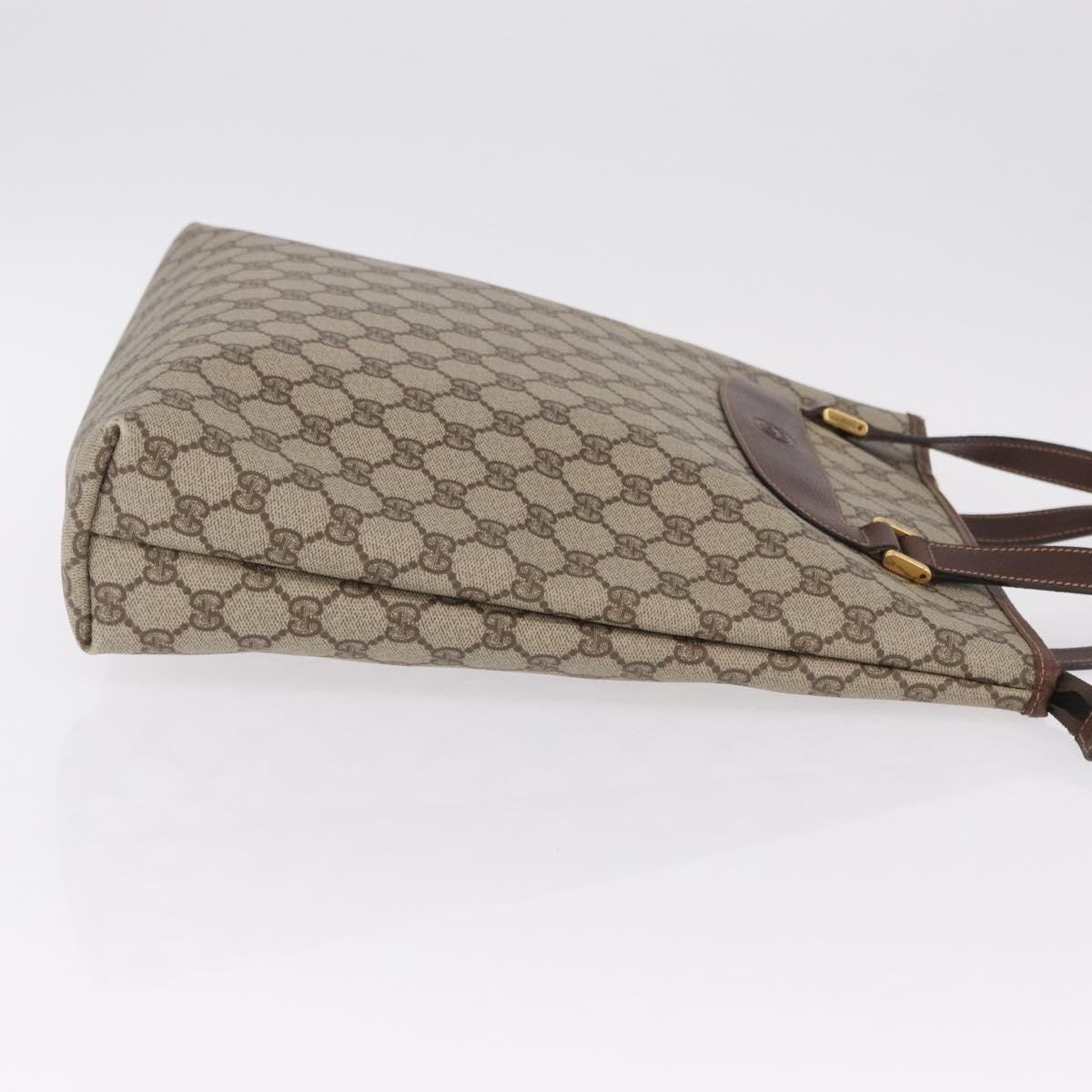 Gucci Vertical Tote GG Canvas, Beige, Canvas, Tote Bag