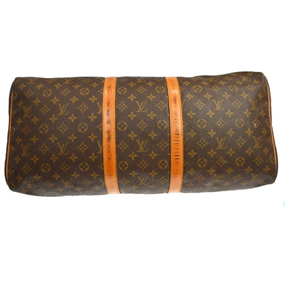 Louis Vuitton Keepall Monogram Canvas, Brown, Canvas, Travel Bag