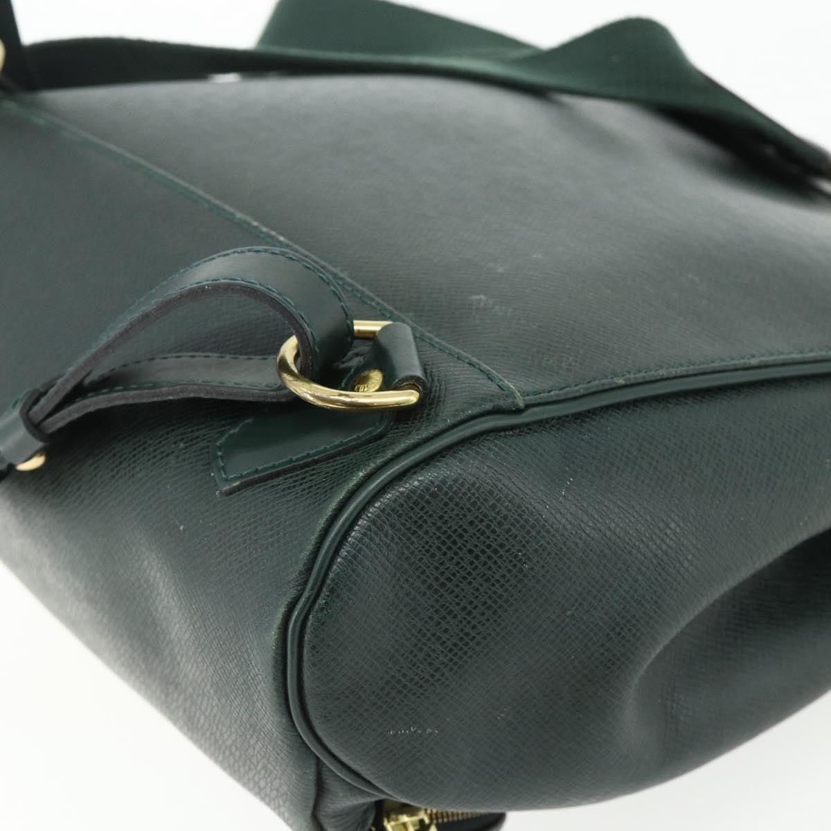 Louis Vuitton Cassiar Taiga Leather, Green, Leather, Backpack