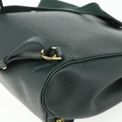 Louis Vuitton Cassiar Taiga Leather, Green, Leather, Backpack