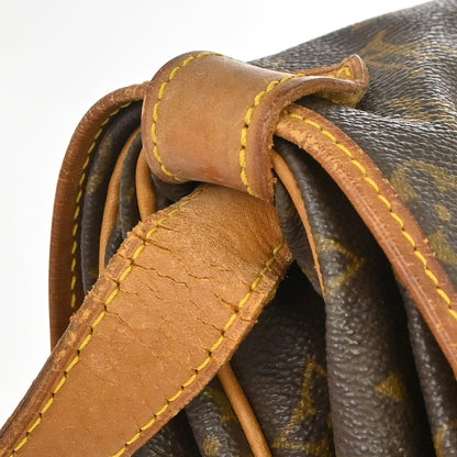 Louis Vuitton Saumur Monogram, Brown, Canvas, Shoulder Bag