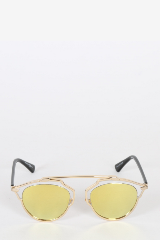 Christian Dior So Real Sunglasses in Gold