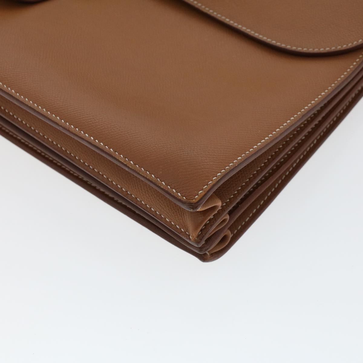 Hermès --, Brown, Leather, briefcase