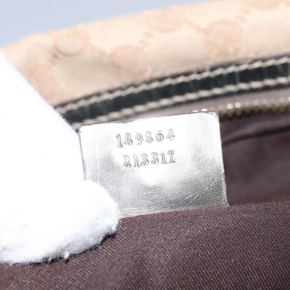 Gucci Bamboo, Beige, Canvas, handbag