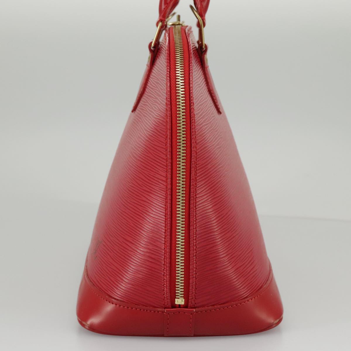 Louis Vuitton Alma, Red, Leather, handbag