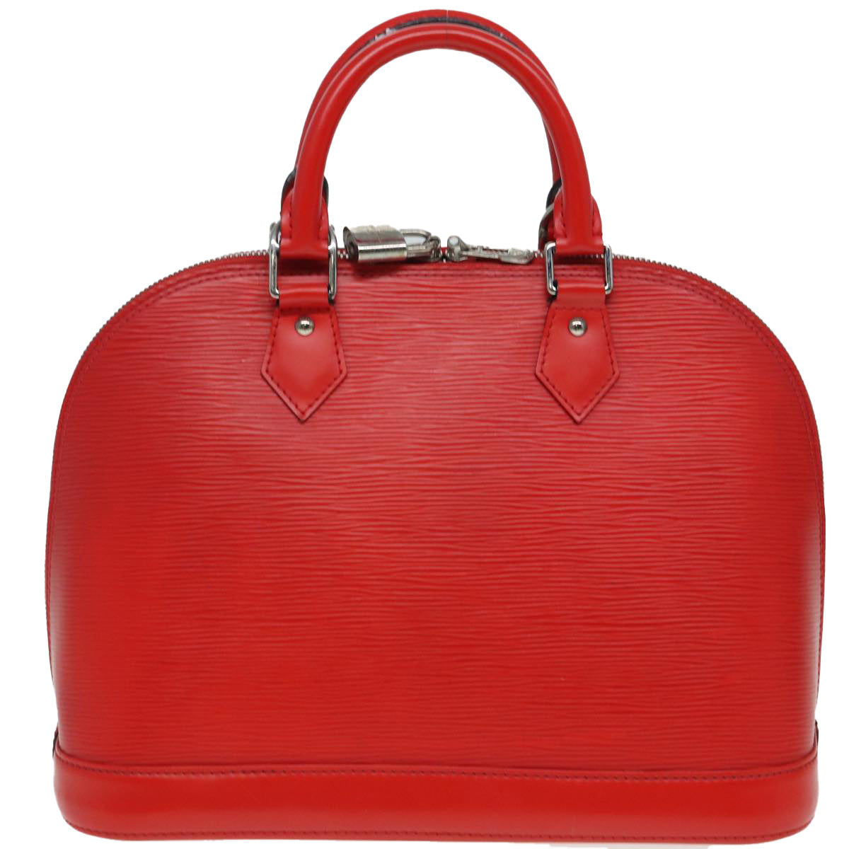 Louis Vuitton Alma, Red, Leather, handbag