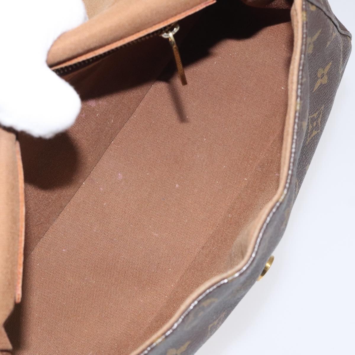 Louis Vuitton Mini looping, Brown, Canvas, shoulder