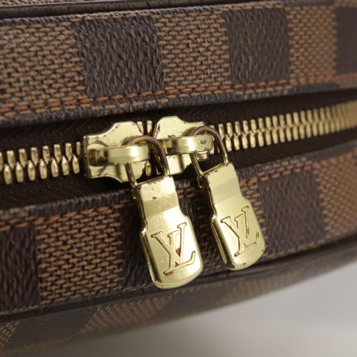 Louis Vuitton Ipanema, Brown, Canvas, shoulder